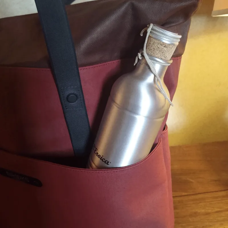 Elite Eroica 600ml Period Classic Aluminium Bottle with Cork Stopper-1